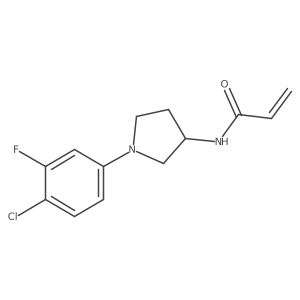 N-[1-(4-Chloro-3-fluorophenyl)pyrrolidin-3-yl]prop-2-enamide结构式
