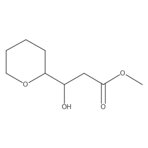 methyl (3R)-3-hydroxy-3-(oxan-2-yl)propanoate结构式
