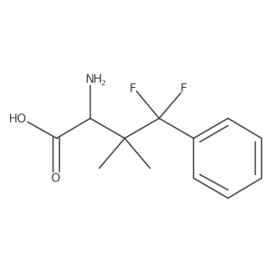 2-Amino-4,4-difluoro-3,3-dimethyl-4-phenylbutanoic acid结构式