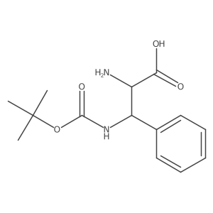2-Amino-3-{[(tert-butoxy)carbonyl]amino}-3-phenylpropanoic acid Structure