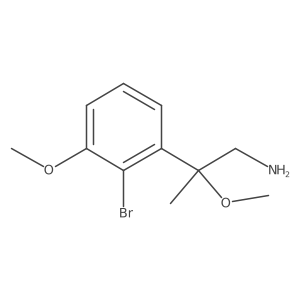2-(2-Bromo-3-methoxyphenyl)-2-methoxypropan-1-amine Structure