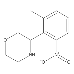 3-(2-Methyl-6-nitrophenyl)morpholine结构式