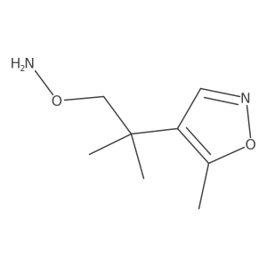 O-[2-methyl-2-(5-methyl-1,2-oxazol-4-yl)propyl]hydroxylamine Structure