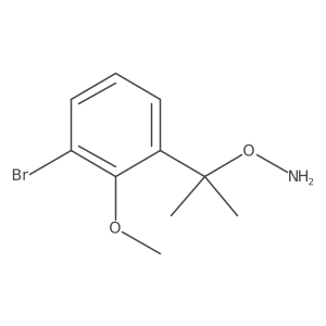 O-[2-(3-bromo-2-methoxyphenyl)propan-2-yl]hydroxylamine结构式