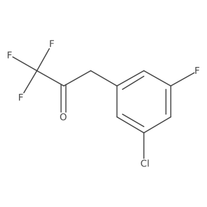 3-(3-Chloro-5-fluorophenyl)-1,1,1-trifluoropropan-2-one Structure