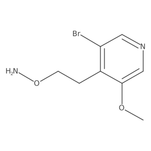 O-[2-(3-bromo-5-methoxypyridin-4-yl)ethyl]hydroxylamine结构式