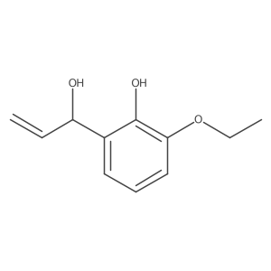 2-Ethoxy-6-(1-hydroxyprop-2-en-1-yl)phenol Structure