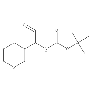 tert-butyl N-[2-oxo-1-(thian-3-yl)ethyl]carbamate结构式