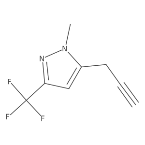 1-methyl-5-(prop-2-yn-1-yl)-3-(trifluoromethyl)-1H-pyrazole Structure