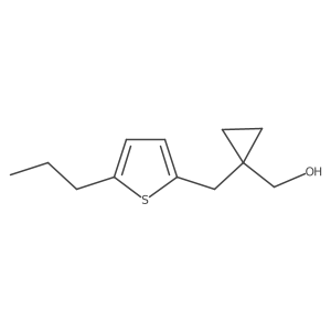 {1-[(5-Propylthiophen-2-yl)methyl]cyclopropyl}methanol结构式