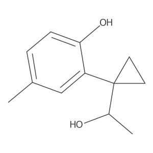 2-[1-(1-Hydroxyethyl)cyclopropyl]-4-methylphenol Structure