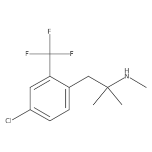 {1-[4-Chloro-2-(trifluoromethyl)phenyl]-2-methylpropan-2-yl}(methyl)amine Structure