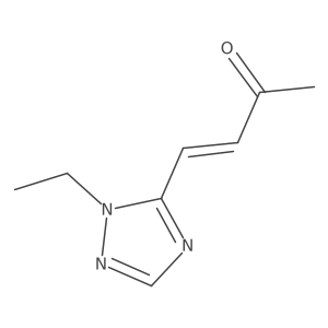 4-(1-ethyl-1H-1,2,4-triazol-5-yl)but-3-en-2-one结构式