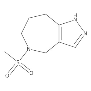 5-Methanesulfonyl-2h,4h,5h,6h,7h,8h-pyrazolo[4,3-c]azepine Structure