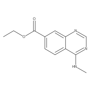 Ethyl 4-(methylamino)quinazoline-7-carboxylate结构式