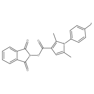 1,3-dioxo-2,3-dihydro-1H-isoindol-2-yl 1-(4-fluorophenyl)-2,5-dimethyl-1H-pyrrole-3-carboxylate Structure