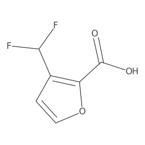 3-(Difluoromethyl)furan-2-carboxylic acid Structure