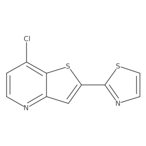 7-Chloro-2-(1,3-thiazol-2-yl)thieno[3,2-b]pyridine结构式