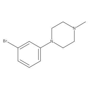 1-(3-Bromophenyl)-4-(methyl-d3)piperazine结构式