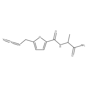 (2S)-2-{[5-(azidomethyl)furan-2-yl]formamido}propanamide Structure