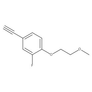 4-Ethynyl-2-fluoro-1-(2-methoxyethoxy)benzene结构式
