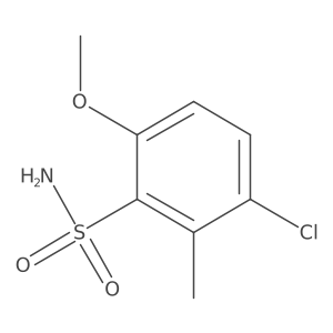 3-chloro-6-methoxy-2-methylBenzenesulfonamide结构式