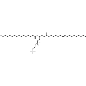 [(2R)-2-hexadecanoyloxy-3-[(Z)-octadec-8-enoyl]oxypropyl] 2-(trimethylazaniumyl)ethyl phosphate结构式