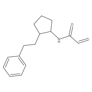 N-[2-(2-Phenylethyl)cyclopentyl]prop-2-enamide结构式