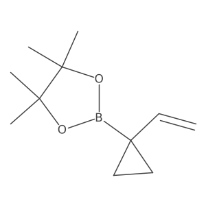 2-(1-Ethenylcyclopropyl)-4,4,5,5-tetramethyl-1,3,2-dioxaborolane结构式