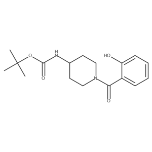 tert-butyl N-[1-(2-hydroxybenzoyl)piperidin-4-yl]carbamate结构式