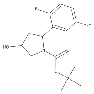 Tert-butyl 2-(2,5-difluorophenyl)-4-hydroxypyrrolidine-1-carboxylate Structure