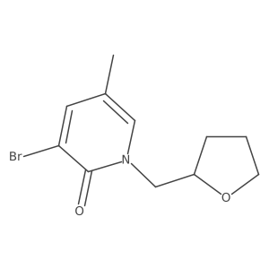 3-Bromo-5-methyl-1-[(oxolan-2-yl)methyl]-1,2-dihydropyridin-2-one Structure