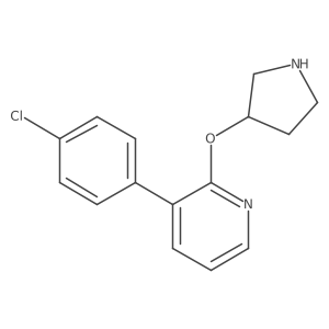 3-(4-Chlorophenyl)-2-(pyrrolidin-3-yloxy)pyridine Structure