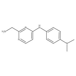 N4-[2-(aminomethyl)pyrimidin-4-yl]-N1,N1-dimethylbenzene-1,4-diamine Structure