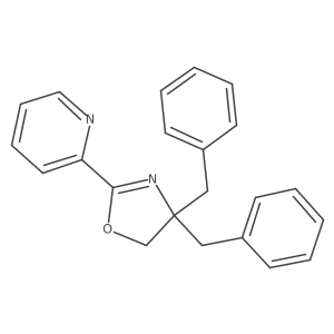 2-[4,5-Dihydro-4,4-bis(phenylmethyl)-2-oxazolyl]pyridine Structure
