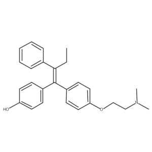 (E)-4-Hydroxy Tamoxifen-d5 (Contains up to 10% Z isomer) Structure