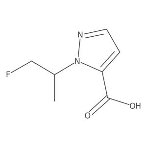 1-(1-fluoropropan-2-yl)-1H-pyrazole-5-carboxylic acid结构式