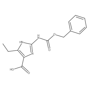 2-{[(benzyloxy)carbonyl]amino}-4-ethyl-1H-imidazole-5-carboxylic acid结构式