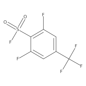 2,6-Difluoro-4-(trifluoromethyl)benzene-1-sulfonyl fluoride结构式