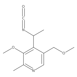 4-(1-Isocyanatoethyl)-3-methoxy-5-(methoxymethyl)-2-methylpyridine结构式