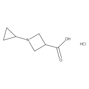 1-Cyclopropylazetidine-3-carboxylic acid hydrochloride Structure