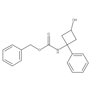 benzyl N-[(1s,3s)-3-hydroxy-1-phenylcyclobutyl]carbamate Structure