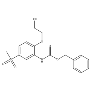 benzyl N-[2-(2-hydroxyethoxy)-5-methanesulfonylphenyl]carbamate Structure