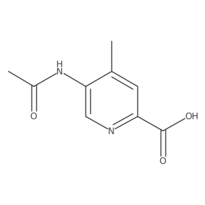 5-Acetamido-4-methylpyridine-2-carboxylic acid Structure