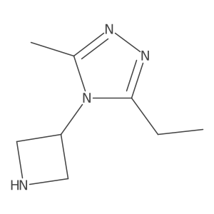 4-(azetidin-3-yl)-3-ethyl-5-methyl-4H-1,2,4-triazole Structure