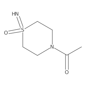 4-Acetyl-1-imino-1lambda6-thiomorpholin-1-one结构式