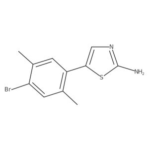 5-(4-Bromo-2,5-dimethylphenyl)thiazol-2-amine Structure