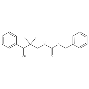 benzyl N-(2,2-difluoro-3-hydroxy-3-phenylpropyl)carbamate结构式
