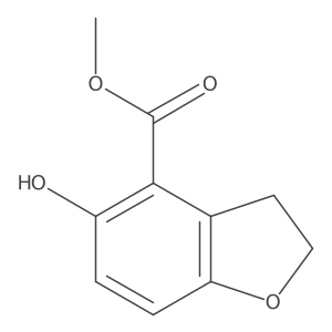 Methyl 5-hydroxy-2,3-dihydrobenzofuran-4-carboxylate结构式