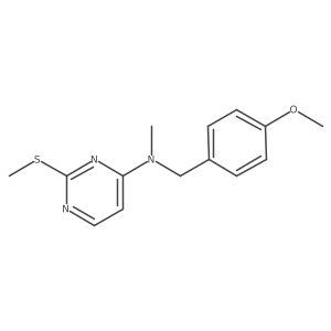 N-[(4-methoxyphenyl)methyl]-N-methyl-2-(methylsulfanyl)pyrimidin-4-amine Structure